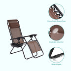 Chaise longue inclinable pliante Bonosuki Patio Zero Gravity
