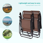 Chaise longue inclinable pliante Bonosuki Patio Zero Gravity
