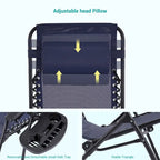 Chaise longue inclinable pliante Bonosuki Patio Zero Gravity