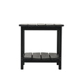 Hausfame Table de patio à 2 niveaux - Table basse d'extérieur pour balcon Adirondack - Table de terrasse en HDPE pour jardin et piscine