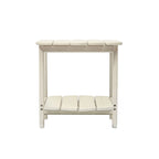 Hausfame Table de patio à 2 niveaux - Table basse d'extérieur pour balcon Adirondack - Table de terrasse en HDPE pour jardin et piscine