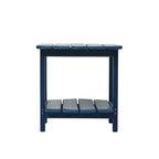 Hausfame Table de patio à 2 niveaux - Table basse d'extérieur pour balcon Adirondack - Table de terrasse en HDPE pour jardin et piscine