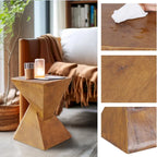 Table d'appoint en béton Table d'appoint moderne pour l'intérieur et l'extérieur