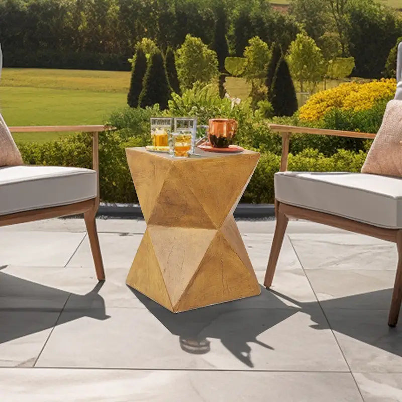 Table d'appoint en béton Table d'appoint moderne pour l'intérieur et l'extérieur