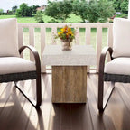 OSIEST 19.7 Table basse de patio d'extérieur en béton