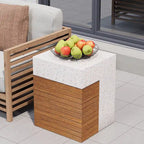 OSIEST 19.7 Table basse de patio d'extérieur en béton