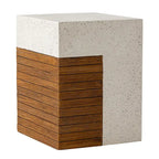 OSIEST 19.7 Table basse de patio d'extérieur en béton