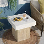 OSIEST 19.7 Table basse de patio d'extérieur en béton
