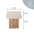 OSIEST 19.7 Table basse de patio d'extérieur en béton