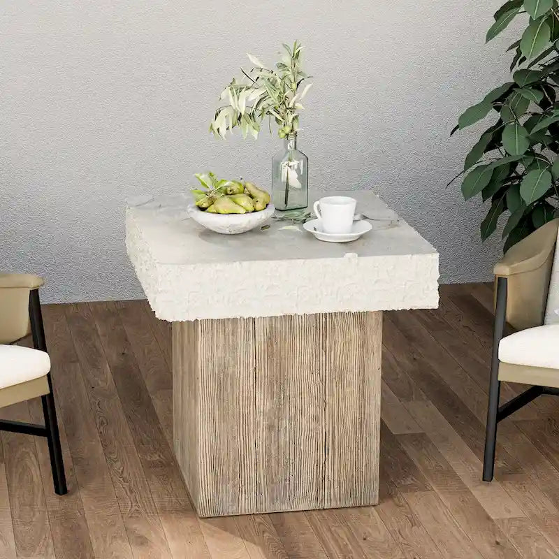 OSIEST 19.7 Table basse de patio d'extérieur en béton