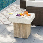 OSIEST 19.7 Table basse de patio d'extérieur en béton