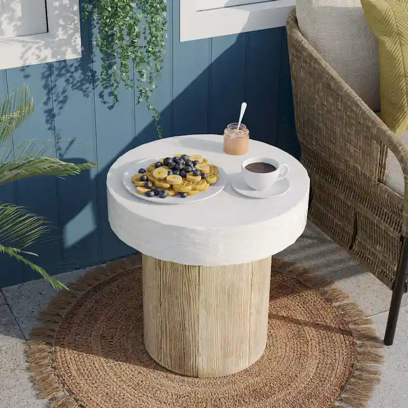 OSIEST 19.7 Table basse de patio d'extérieur en béton