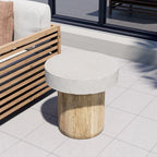 OSIEST 19.7 Table basse de patio d'extérieur en béton