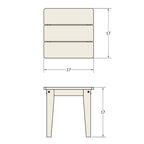 BAHIA VERDE OUTDOORS Petite table d'appoint Adirondack