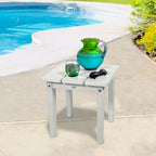 BAHIA VERDE OUTDOORS Petite table d'appoint Adirondack