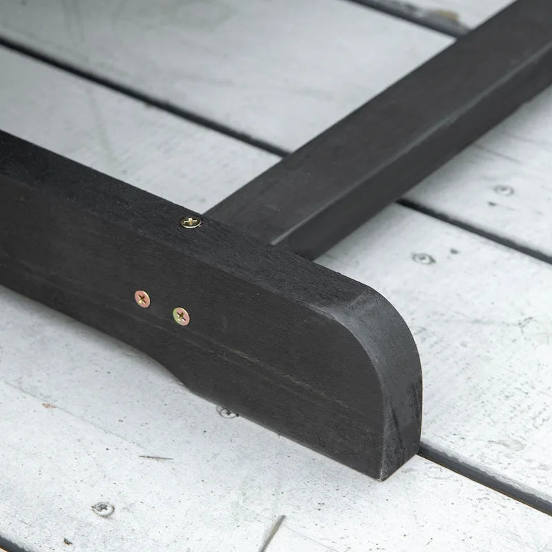 Balançoire de jardin Outsunny pour 2 personnes avec séchage rapide et accoudoirs larges, causeuse berçante en bois pour cour arrière
