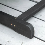 Balançoire de jardin Outsunny pour 2 personnes avec séchage rapide et accoudoirs larges, causeuse berçante en bois pour cour arrière