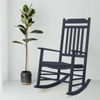 Chaise à bascule de véranda en bois massif Kozyard High Back Slat
