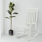 Chaise à bascule de véranda en bois massif Kozyard High Back Slat