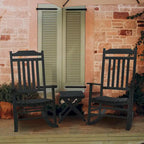 Chaise à bascule de véranda en bois massif Kozyard High Back Slat
