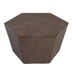 Table Basse d'Extérieur Hexagonale en Oxyde de Magnésium 28 pouces UPHA
