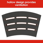 Banc de Foyer Courbé, Ensemble de 4, Banc Extérieur en Métal pour Foyer