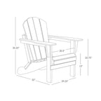 Ensemble de conversation de chaises pliantes d'extérieur Polytrends Laguna en HDPE toutes saisons pour patio (ensemble de 12 pièces)