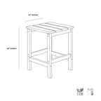 Ensemble de conversation de chaises pliantes d'extérieur Polytrends Laguna en HDPE toutes saisons pour patio (ensemble de 12 pièces)
