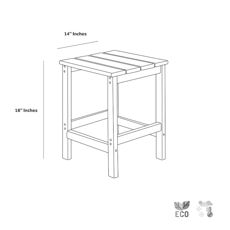 Ensemble de conversation de chaises pliantes d'extérieur Polytrends Laguna en HDPE toutes saisons pour patio (ensemble de 12 pièces)