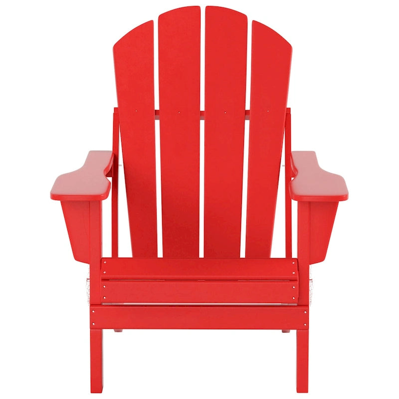 Ensemble de conversation de chaises pliantes d'extérieur Polytrends Laguna en HDPE toutes saisons pour patio (ensemble de 12 pièces)