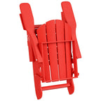Ensemble de conversation de chaises pliantes d'extérieur Polytrends Laguna en HDPE toutes saisons pour patio (ensemble de 12 pièces)