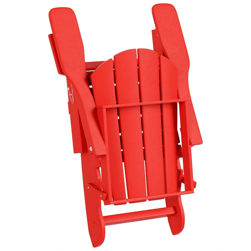 Ensemble de conversation de chaises pliantes d'extérieur Polytrends Laguna en HDPE toutes saisons pour patio (ensemble de 12 pièces)