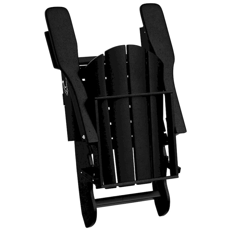 Ensemble de conversation de chaises pliantes d'extérieur Polytrends Laguna en HDPE toutes saisons pour patio (ensemble de 12 pièces)