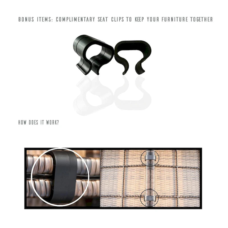 Ensemble de sièges 4 pièces LSI avec coussins