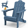 Chaise Adirondack pliante réglable en PEHD pour l'extérieur/l'intérieur