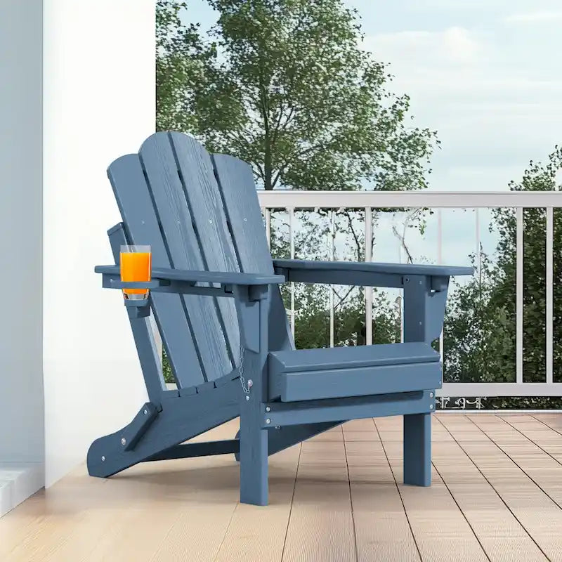 HDPE Plastic Outdoor/Indoor Adjustable Folding Adirondack Chair
