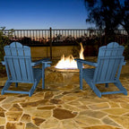 Chaise Adirondack pliante réglable en PEHD pour l'extérieur/l'intérieur