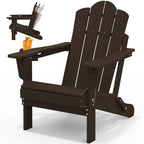 Chaise Adirondack pliante réglable en PEHD pour l'extérieur/l'intérieur