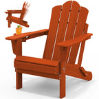 Chaise Adirondack pliante réglable en PEHD pour l'extérieur/l'intérieur