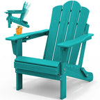 Chaise Adirondack pliante réglable en PEHD pour l'extérieur/l'intérieur
