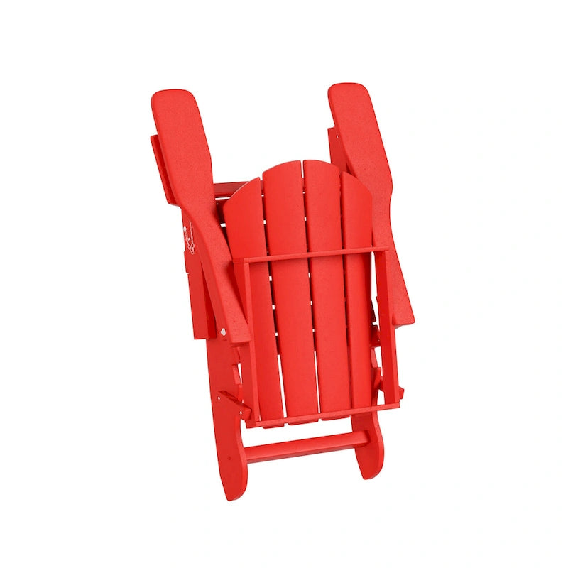 Fauteuils Adirondack pliables d'extérieur tout temps Polytrends Laguna en PEHD (lot de 8)
