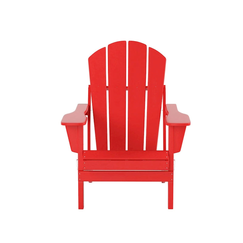 Fauteuils Adirondack pliables d'extérieur tout temps Polytrends Laguna en PEHD (lot de 8)