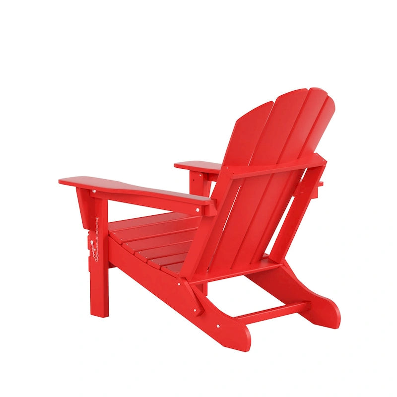 Fauteuils Adirondack pliables d'extérieur tout temps Polytrends Laguna en PEHD (lot de 8)