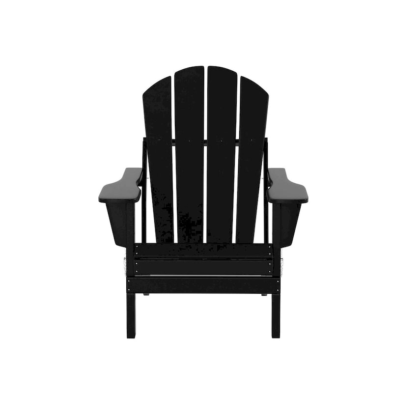 Fauteuils Adirondack pliables d'extérieur tout temps Polytrends Laguna en PEHD (lot de 8)