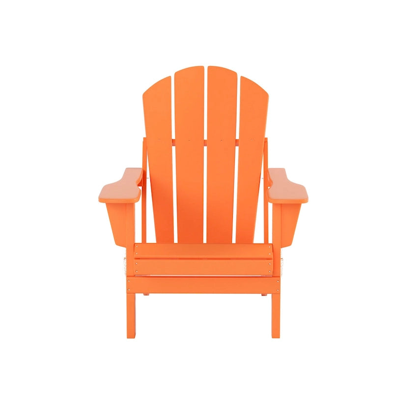 Fauteuils Adirondack pliables d'extérieur tout temps Polytrends Laguna en PEHD (lot de 8)