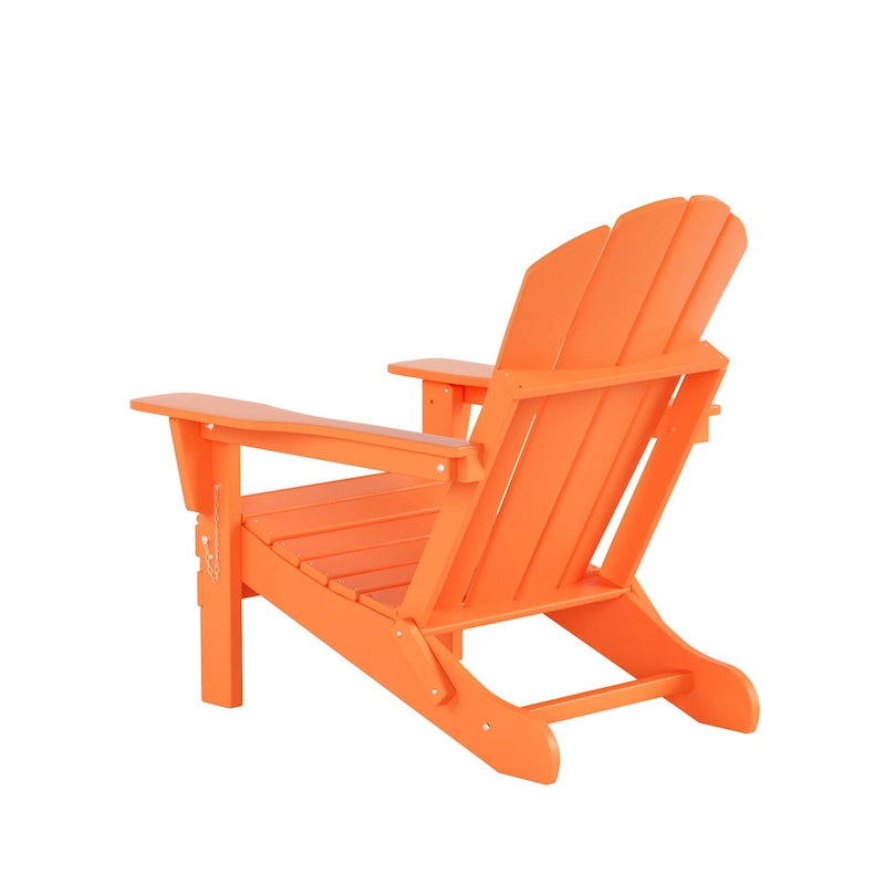 Fauteuils Adirondack pliables d'extérieur tout temps Polytrends Laguna en PEHD (lot de 8)