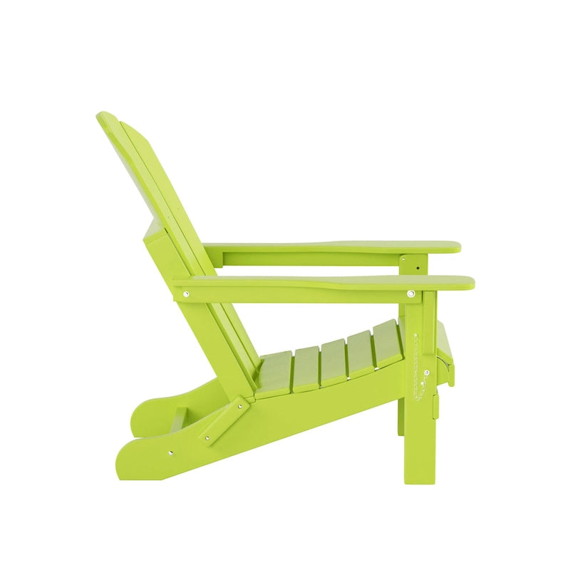 Fauteuils Adirondack pliables d'extérieur tout temps Polytrends Laguna en PEHD (lot de 8)