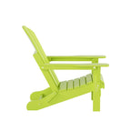 Fauteuils Adirondack pliables d'extérieur tout temps Polytrends Laguna en PEHD (lot de 8)