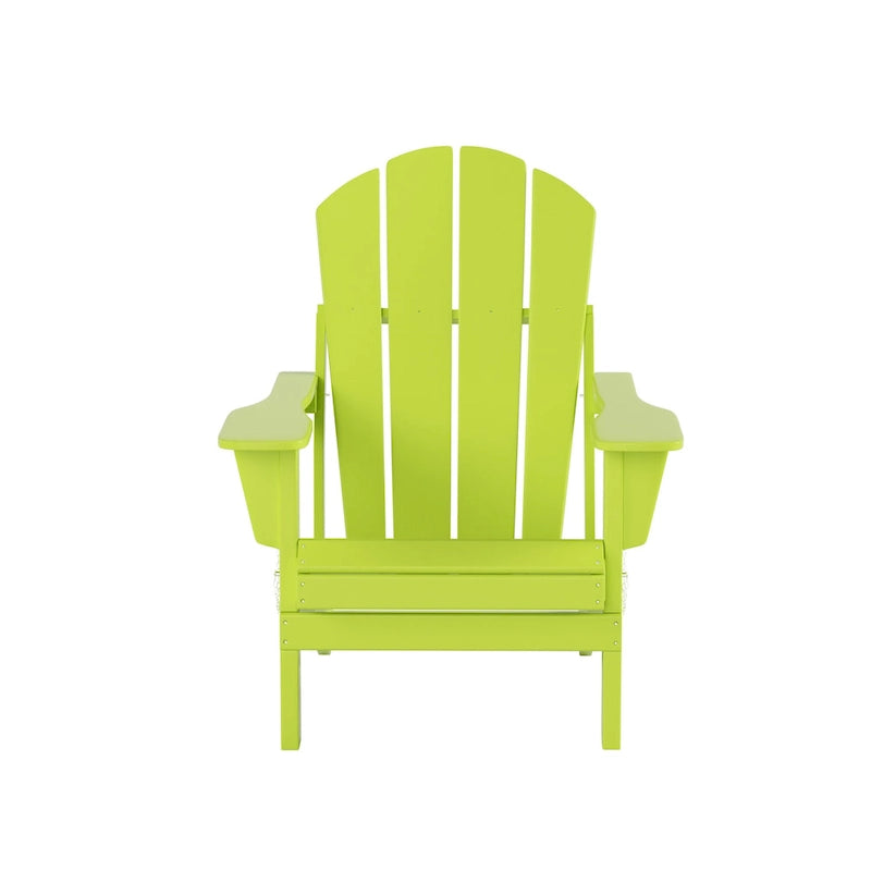 Fauteuils Adirondack pliables d'extérieur tout temps Polytrends Laguna en PEHD (lot de 8)