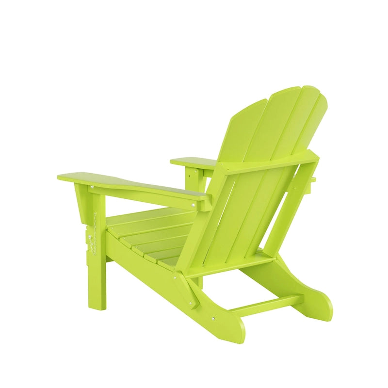 Fauteuils Adirondack pliables d'extérieur tout temps Polytrends Laguna en PEHD (lot de 8)